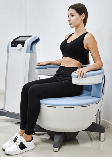 Emsella Image with model